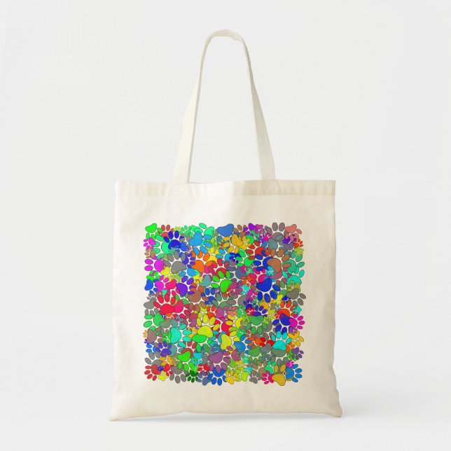 Bolso De Tela Muchas Pintas De Pasta De Perro Por Todas Partes (Frente)