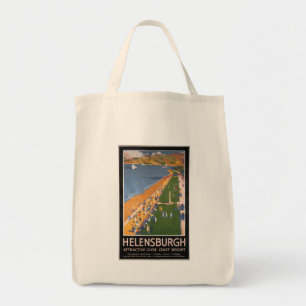 Bolso De Tela Muchedumbres a lo largo del poster de los