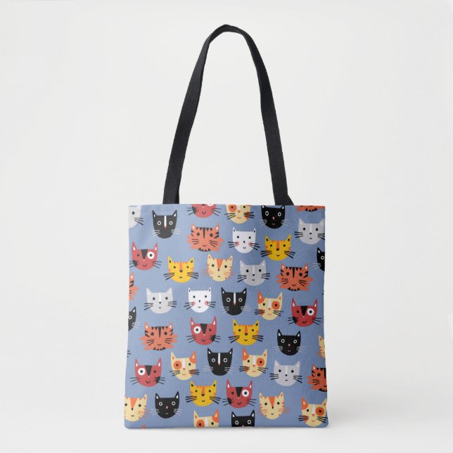 Bolso De Tela Muchos gatos (Anverso)