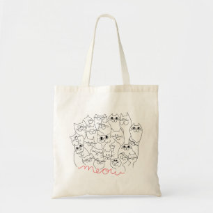 Bolso De Tela Muchos gatos