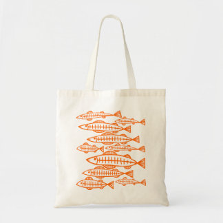 Bolso De Tela Muchos peces - Naranja