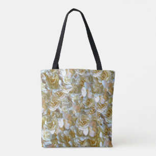 Bolso De Tela Muchos pétalos de rosa hermosos