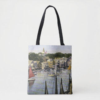 Bolso De Tela Muelles de Nantucket por todas partes