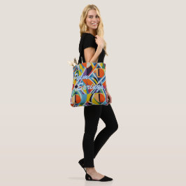 Bolso De Tela Muelles de palmas geométricas retro