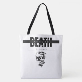 Bolso De Tela Muerte antes del Tote deshonor