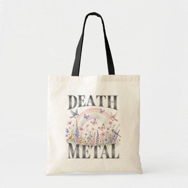 Bolso De Tela Muerte Metal (Frente)