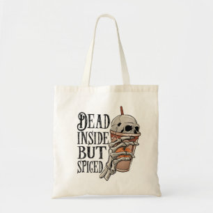 Bolso De Tela Muerto adentro pero esqueleto picado de Halloween