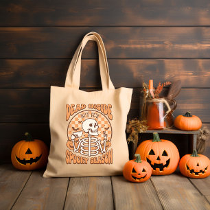 Bolso De Tela Muerto dentro de Halloween Retro Groovy