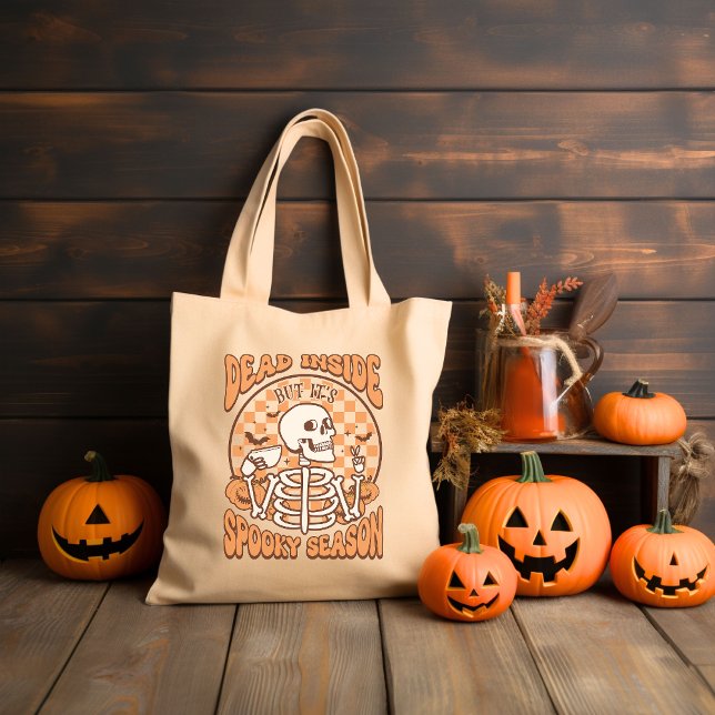 Bolso De Tela Muerto dentro de Halloween Retro Groovy (Subido por el creador)