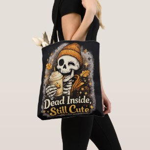 Bolso De Tela Muerto por dentro, todavía lindo Esqueleto Pumpkin