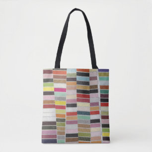 Bolso De Tela Muestras multicoloras silenciadas