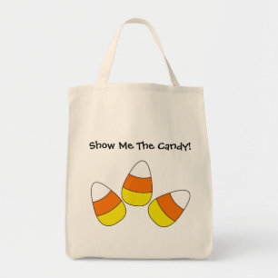 Bolso De Tela Muéstreme el tote de Halloween del caramelo