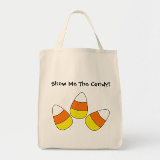 Bolso De Tela Muéstreme el tote de Halloween del caramelo