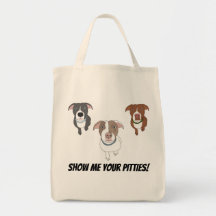 Muéstreme su tote de Pitties (3 perros)