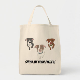 Bolso De Tela Muéstreme su tote de Pitties (3 perros)
