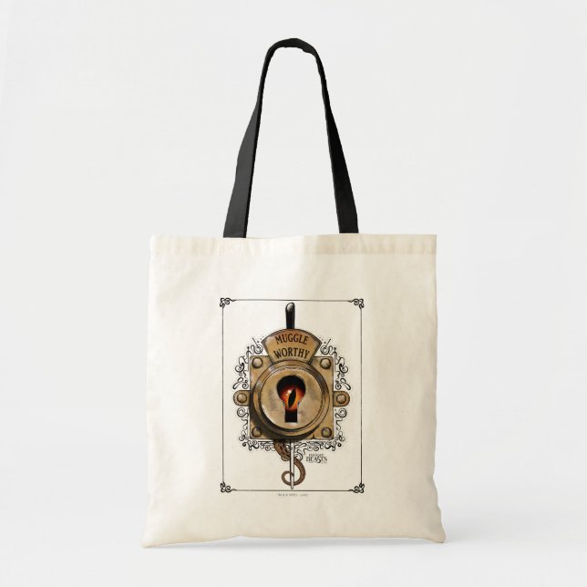 Bolso De Tela MUGGLE WORTHY™ Lock (Frente)