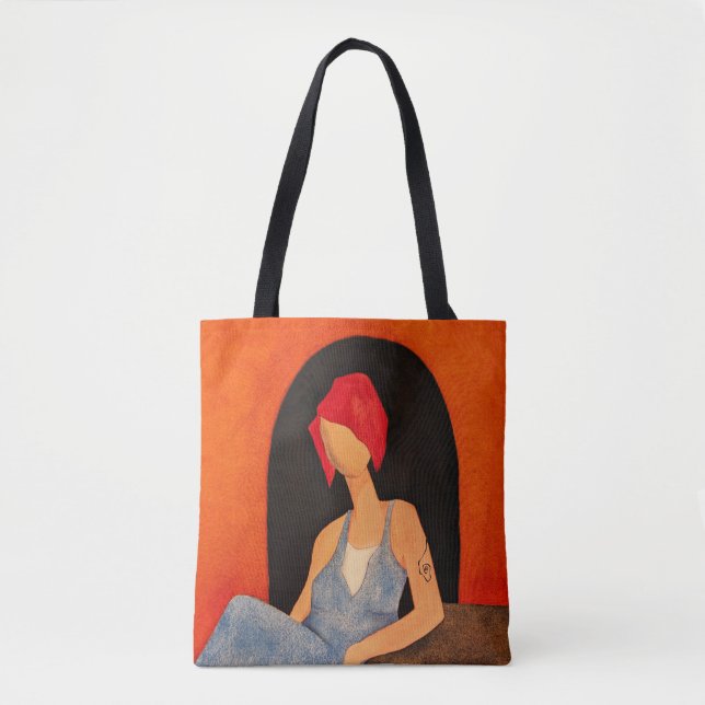 Bolso De Tela "Mujer (87)" (Anverso)