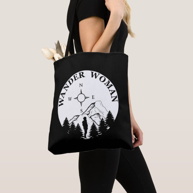 Bolso De Tela Mujer acampada en Wander (Detalle)