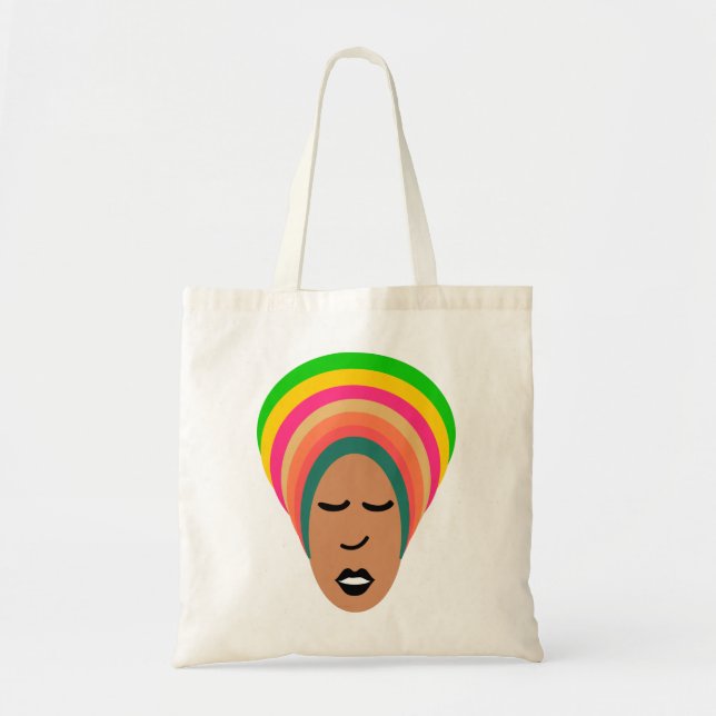 Bolso De Tela Mujer africana (Frente)