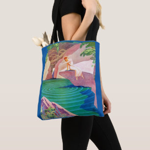 Bolso De Tela Mujer Art Déco de 1931 por huella de un estanque