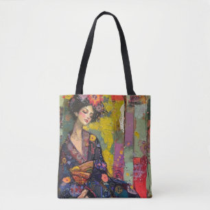 Bolso De Tela Mujer bendita en Kimono