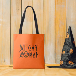 Bolso De Tela Mujer Bruja Lindo Bruja Negra Halloween