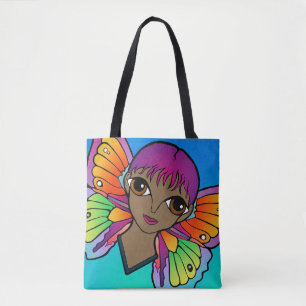 Bolso De Tela Mujer Con Alas De Mariposa