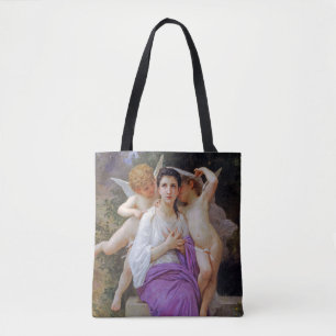 Bolso De Tela Mujer con Cupido, Bouguereau