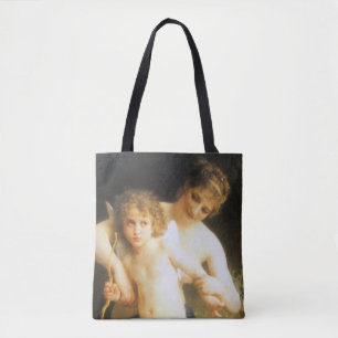 Bolso De Tela Mujer con Cupido, Bouguereau