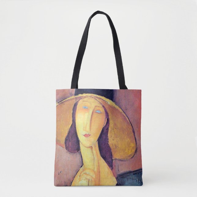 Bolso De Tela Mujer con gran Gorra, Modigliani (Anverso)