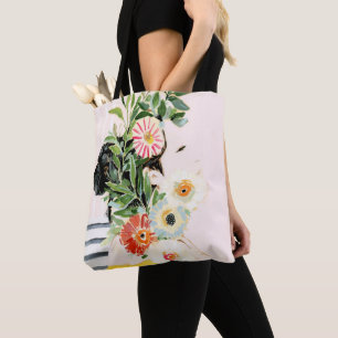 Bolso De Tela Mujer con las flores