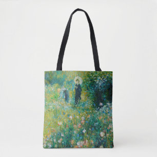 Bolso De Tela Mujer con Parasol, Jardín, Renoir