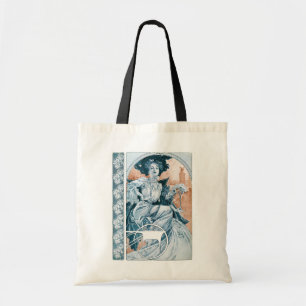 Bolso De Tela Mujer con Rosa, Mucha