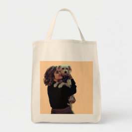 Bolso De Tela Mujer con su lindo perro