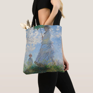 Bolso De Tela Mujer con un parasol de Claude Monet