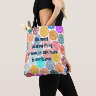 Bolso De Tela Mujer de advertencia