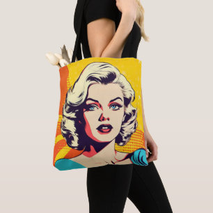 Bolso De Tela Mujer de belleza de arte pop