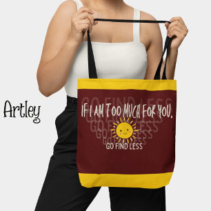 Bolso De Tela Mujer de confianza roja feliz sol