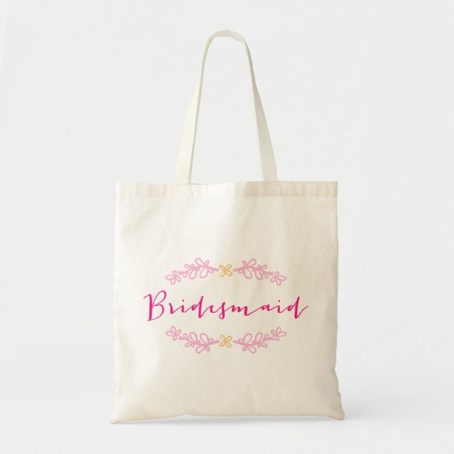 Bolso De Tela Mujer de honor - totes Bodas (Frente)