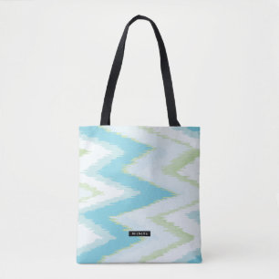 Bolso De Tela Mujer de la dama de honor del patrón de Aqua Ikat