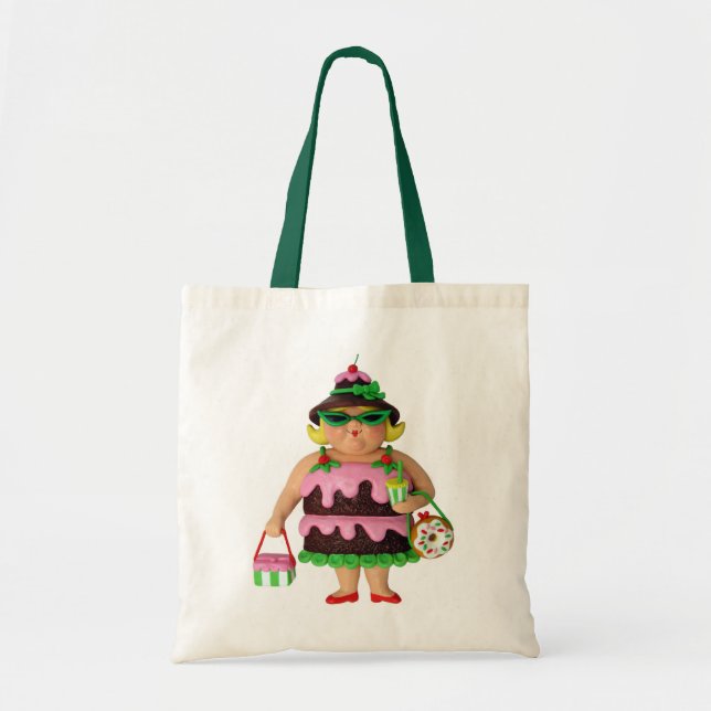 Bolso De Tela Mujer de la torta (Frente)