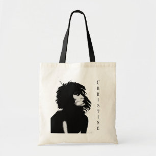 Bolso De Tela Mujer Diosa Gótica Retrato Icónico Arte de Moda