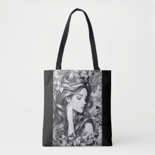 Bolso De Tela Mujer durmiendo