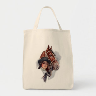 Bolso De Tela Mujer ecuestre