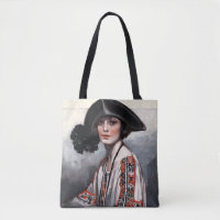 Mujer en blusa bordada