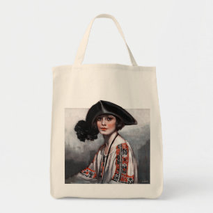 Bolso De Tela Mujer en blusa bordada