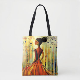 Bolso De Tela Mujer Fantasía Original Única Artística Moderna y 