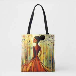 Bolso De Tela Mujer Fantasía Original Única Artística Moderna y