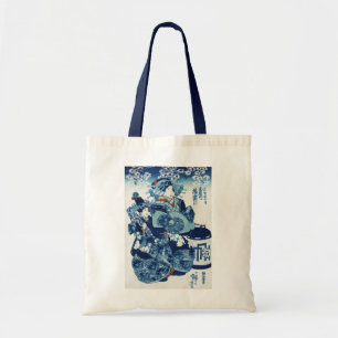 Bolso De Tela Mujer geisya japonesa, Kuniyoshi, Ukiyo-e