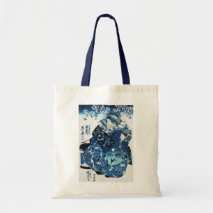 Bolso De Tela Mujer geisya japonesa, Kuniyoshi, Ukiyo-e